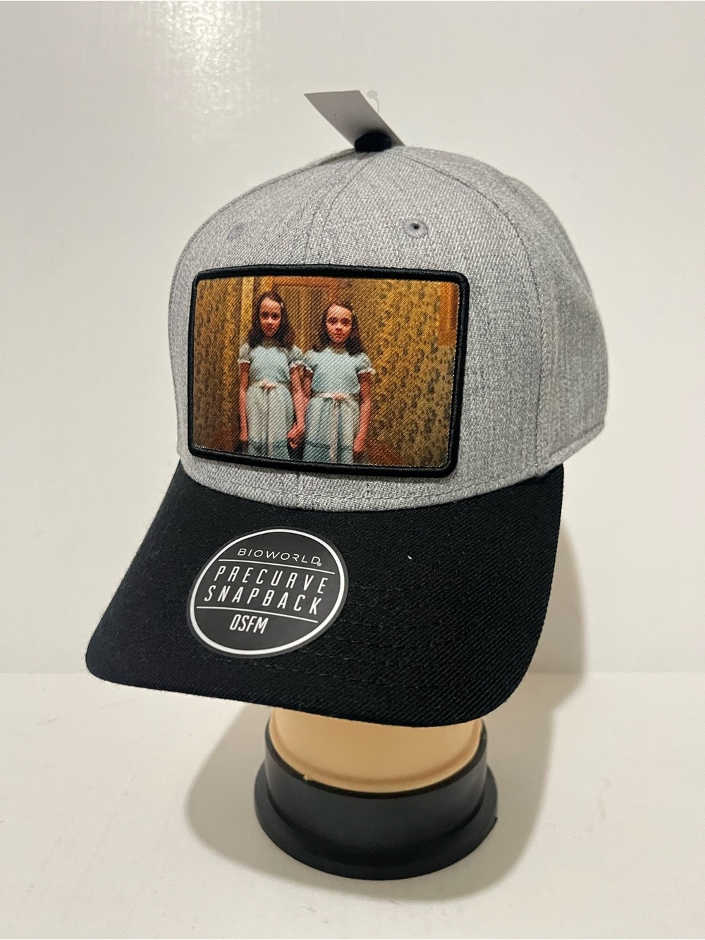 Bioworld Shining Grady Twins Grey and Black Snapback Hat with Twin Patch